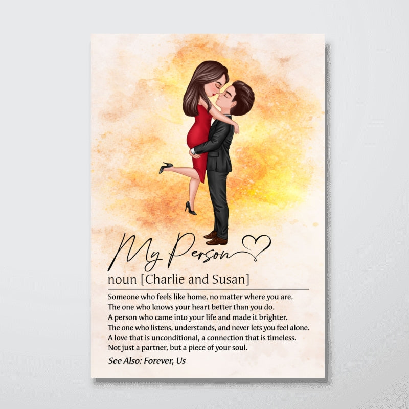 My Person Definition - Personalized Poster - Gift for Couple