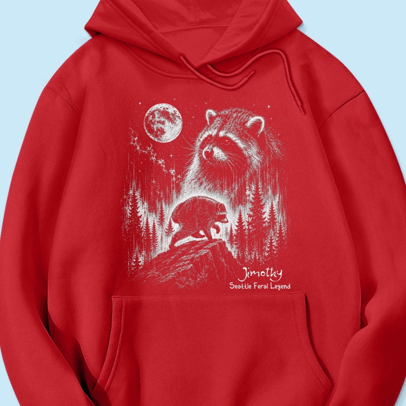 Trending Viral Retro Vintage Jimothy Raccoon Shirt - Trending 2026 Seattle Feral Legend Shirt