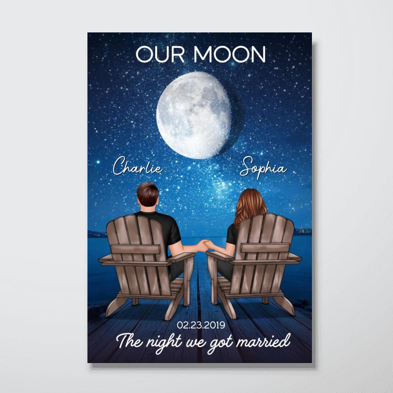 Couple We Got This Custom Moon Phase by Date - Personalized Poster - Sentimental Valentine's Day Gift for Her, for Him
