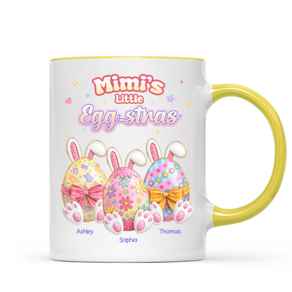 Mimi's Little Egg-stras - Personalized Mug - Gift For Grandma, Easter Home Decoration