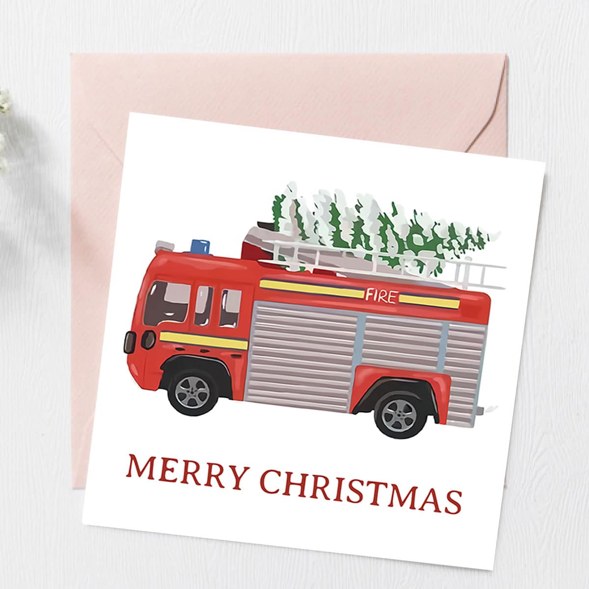 Christmas Firefighter Card Upsell