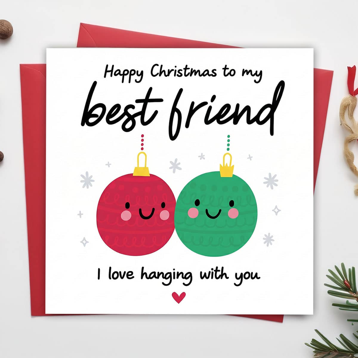 Christmas Best Friends Card