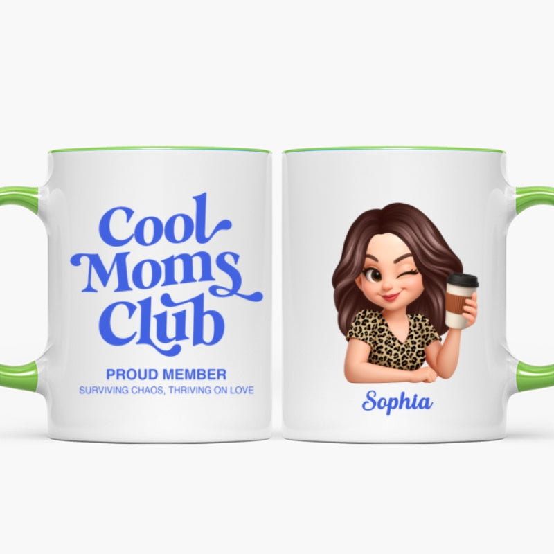 Cool Mom Club Proud Member - Personalized Mug - Mother's Day Gift for Mom, Wife