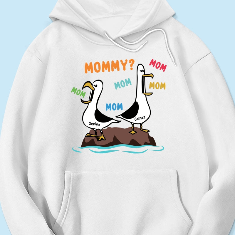 Seagull Mom Mom Mom Colorful - Personalized Shirt - Funny Mother's Day Gift For Mom