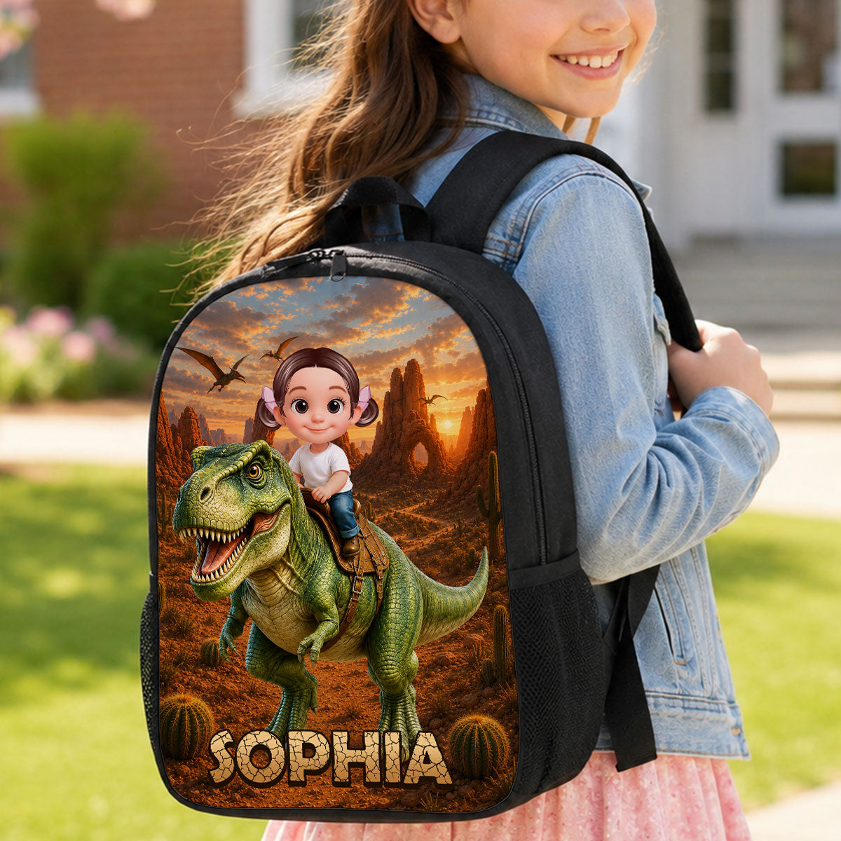 Trending Dinosaur Adventure for Boys Girls - Personalized Backpack - Back to School Backpack for Kids