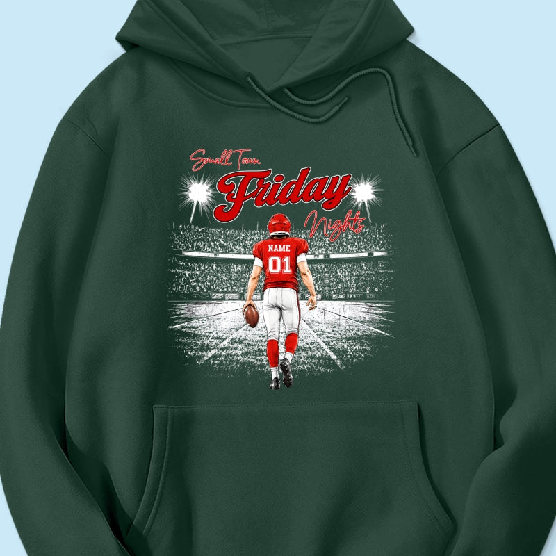 Small Town Friday Night Lights - Personalized Shirt - Game Day Season