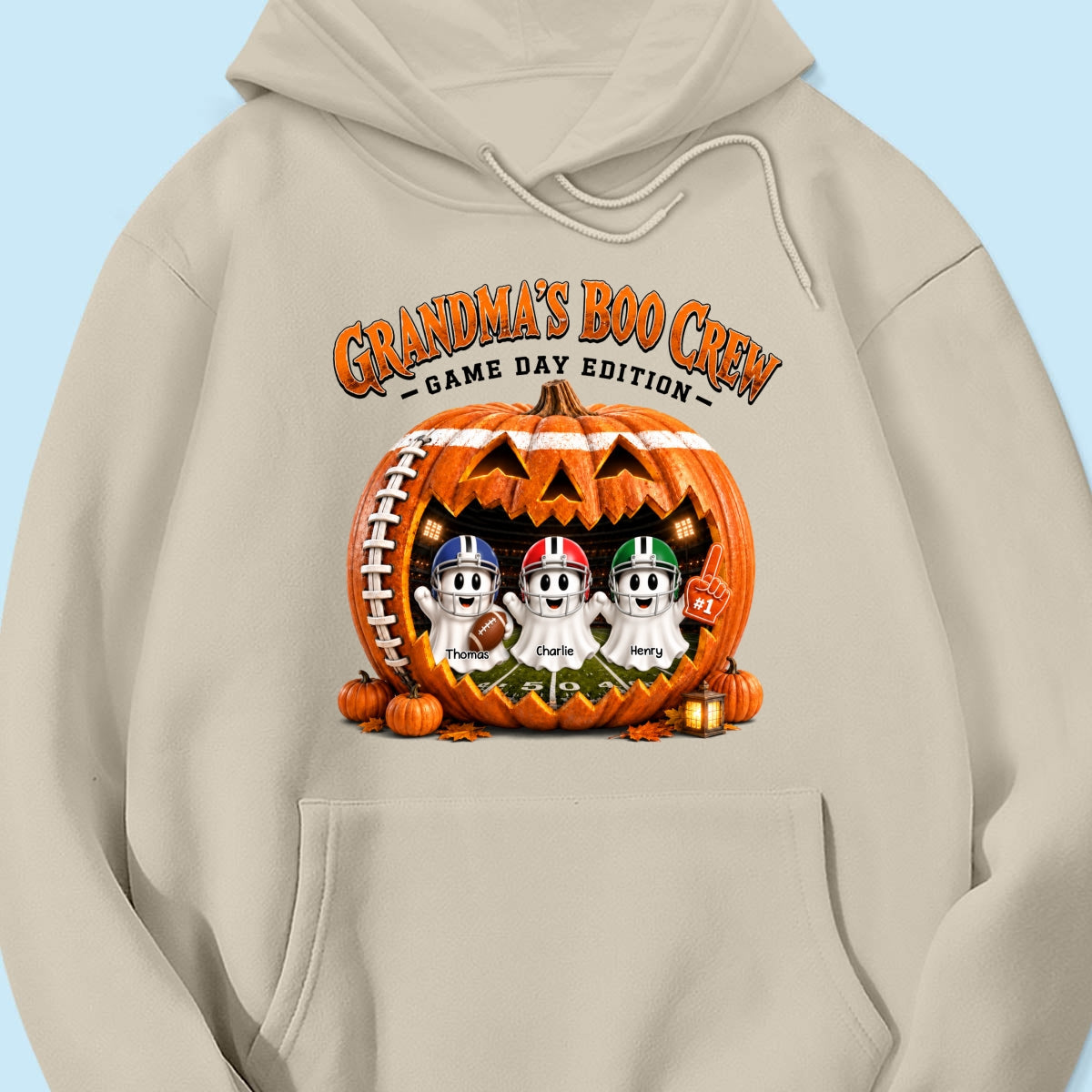 Grandma's Boo Crew Game Day Edition - Personalized Shirt - Halloween Gift, Gift For Grandma