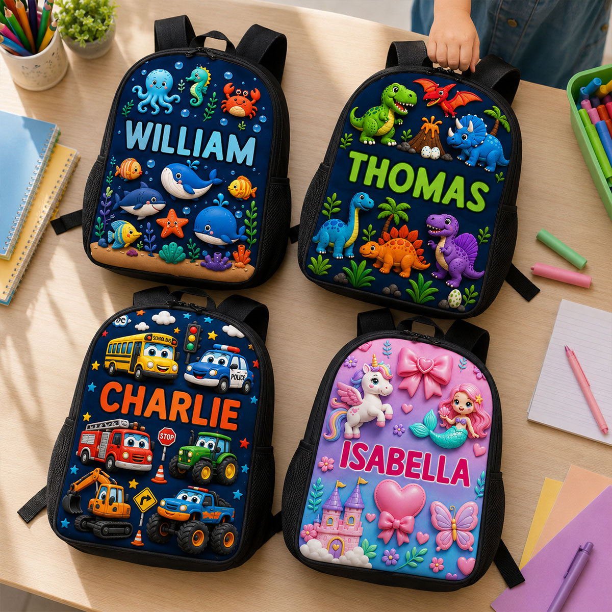 Trending Animal for Boys Girls - Personalized Backpack - Back to School Backpack for Kids
