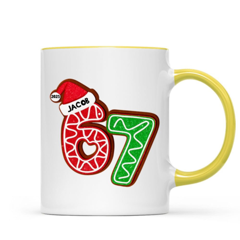 Custom Six Seven - Personalized Mug - Teen Slang Funny Tree Decor, Funny Teen Grandkid Gift
