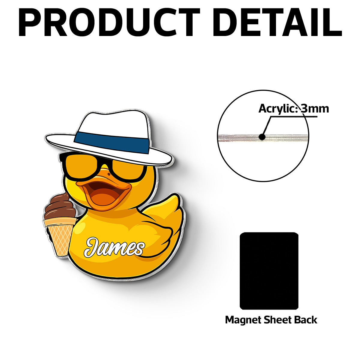 Family Cruise Duck Custom Name - Personalized Cruise Ship Door Magnet - Cruise Trip Decoration