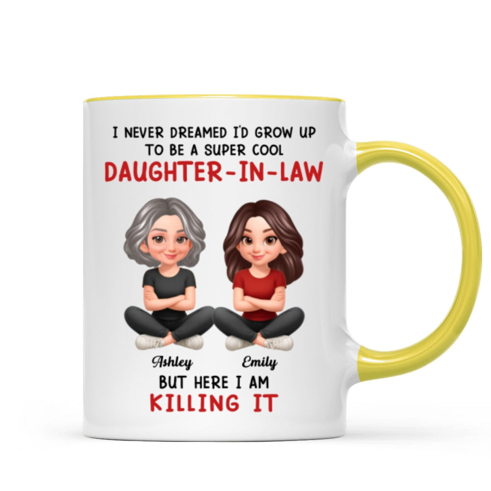 Super Cool Daughter-in-Law - Personalized Mug - Funny Christmas Gift for Daughter-in-Law