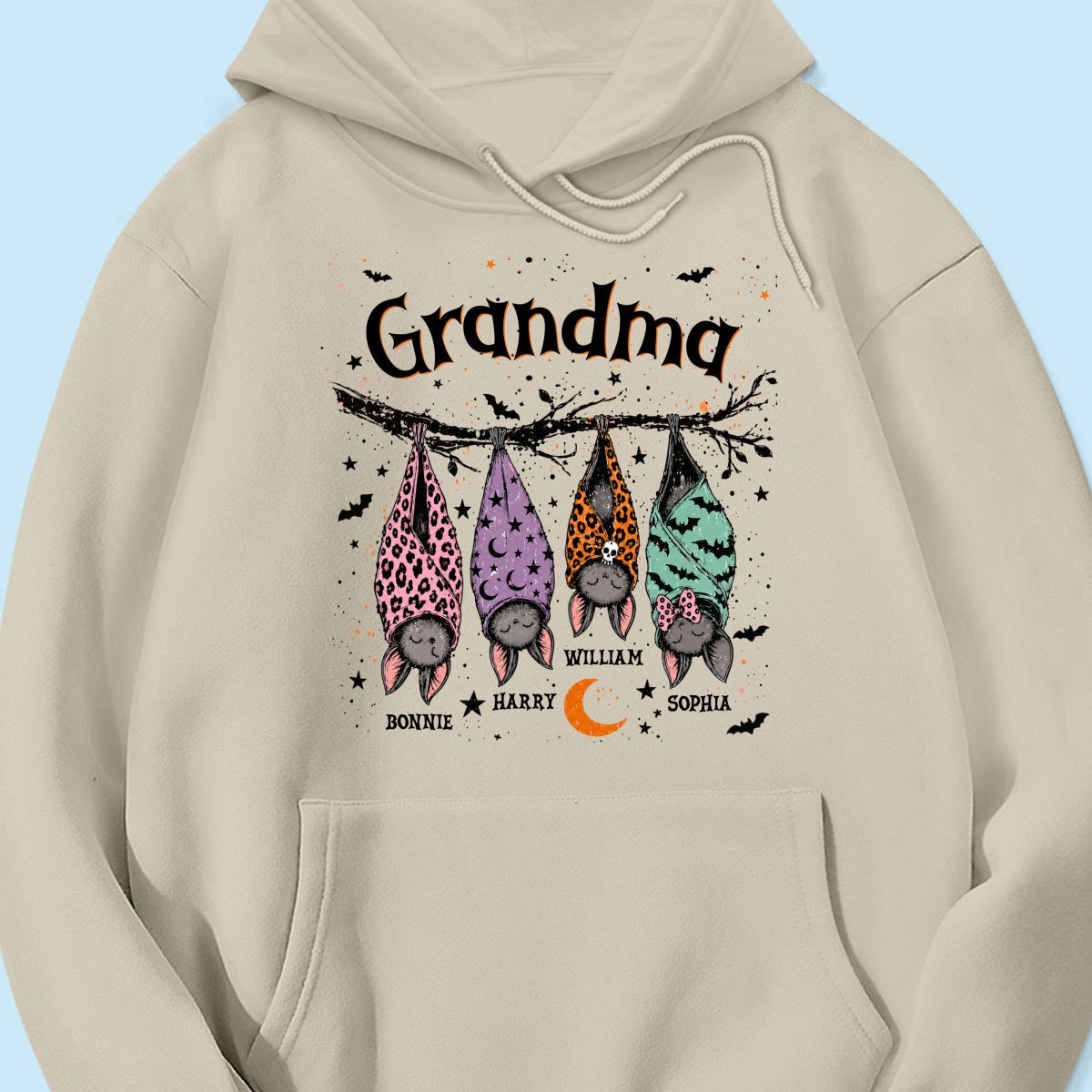 Grandma’s Little Bat Crew – Personalized Shirt – Cute Halloween Gift For Grandma