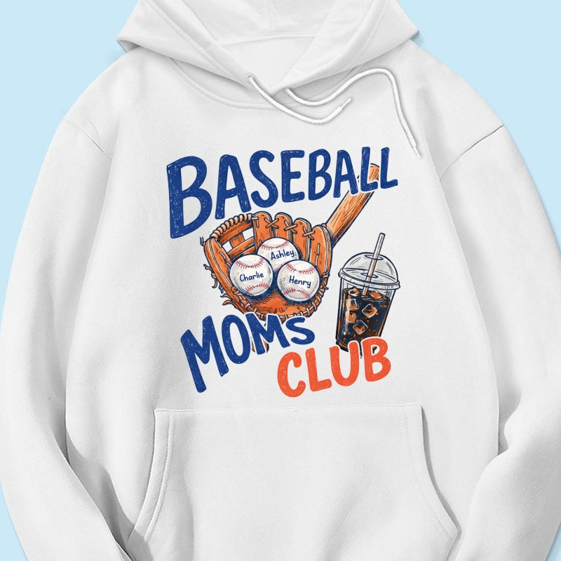 Retro Vintage Trending 2026 Baseball Moms Club - Personalized Shirt - Game Day Shirt For Mom