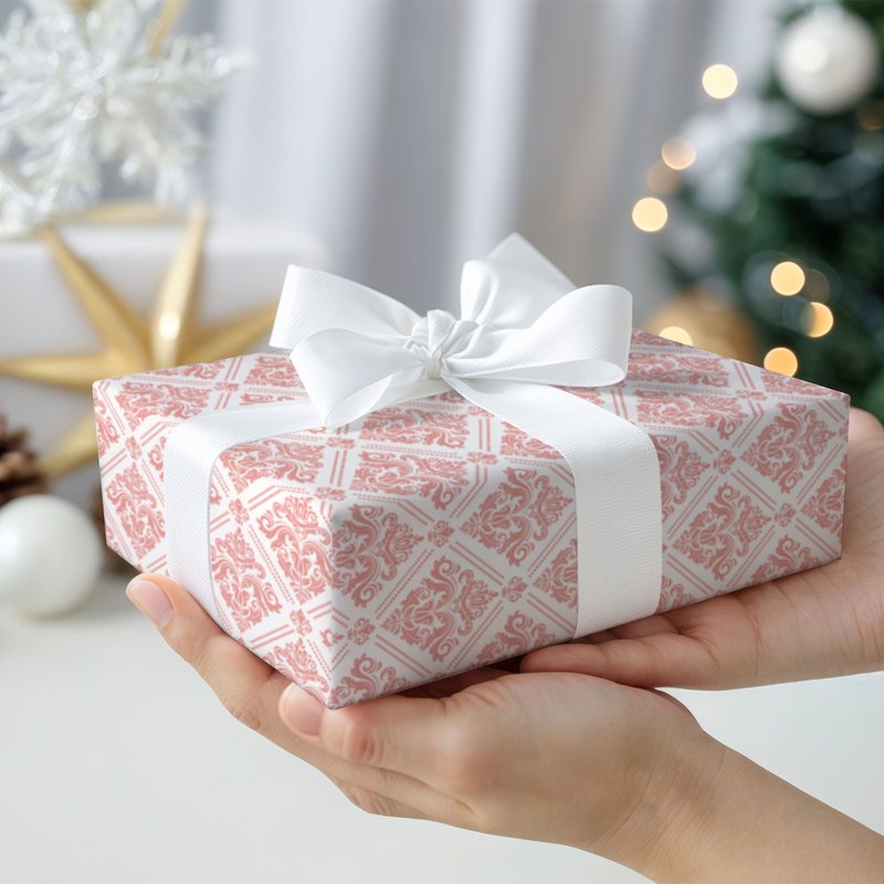 Pink Baroque Gift Wrapping Paper