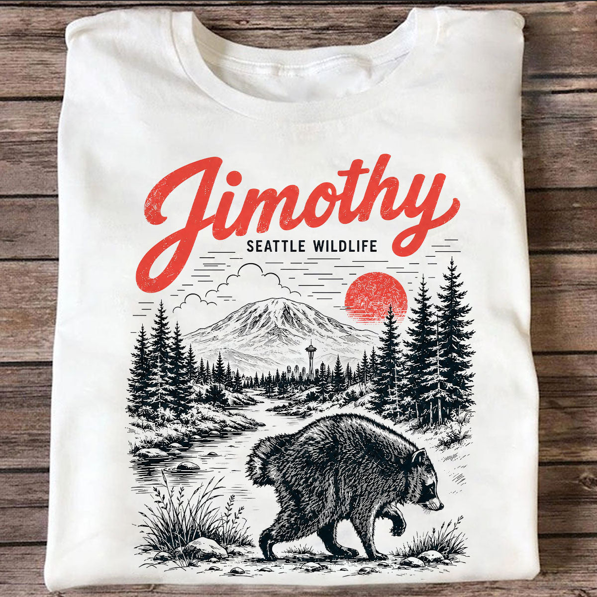 Lovable Viral Seattle Jimothy Raccoon Shirt - Trending 2026 Shirt