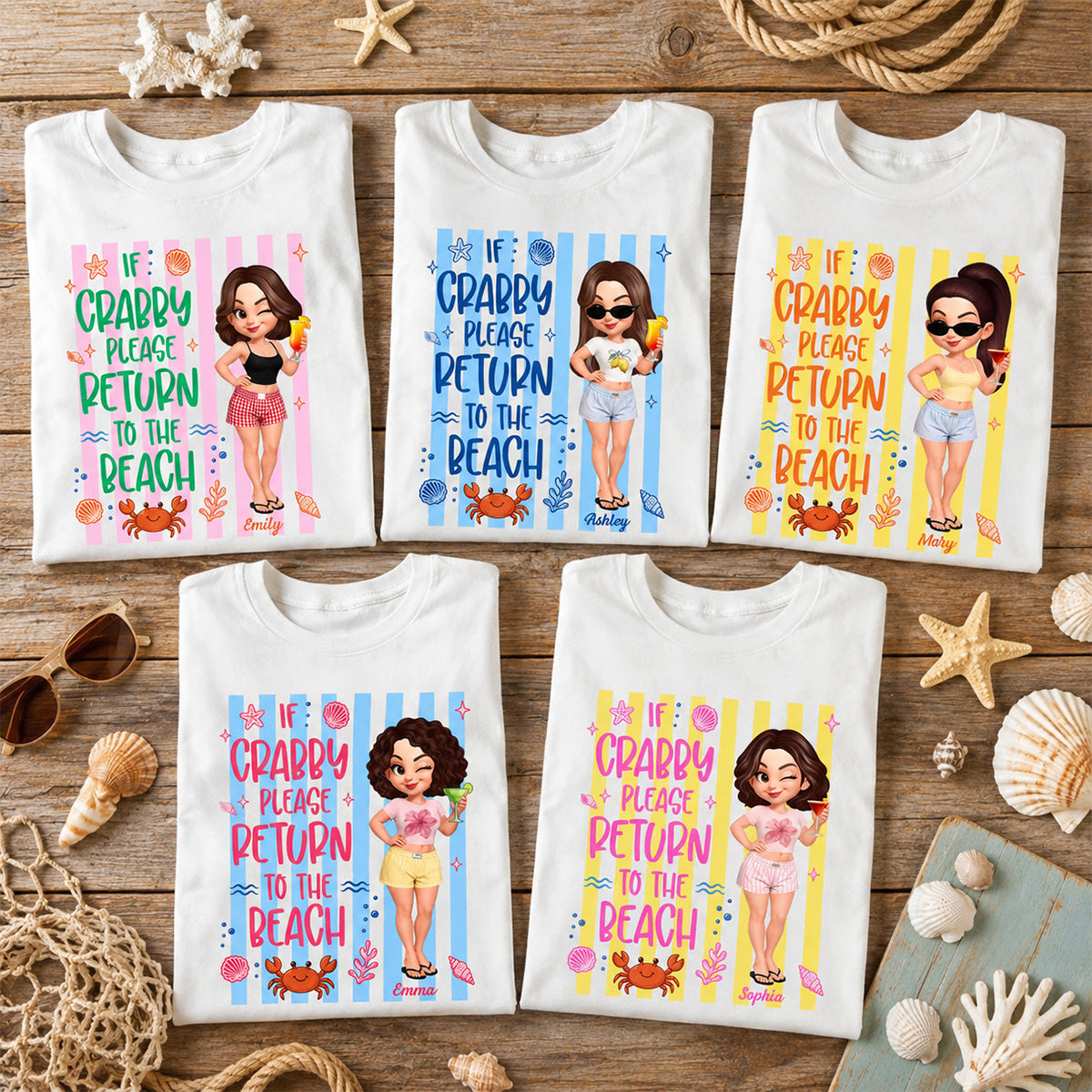 If Crabby Return To The Beach - Personalized Shirt - Summer Funny Shirt