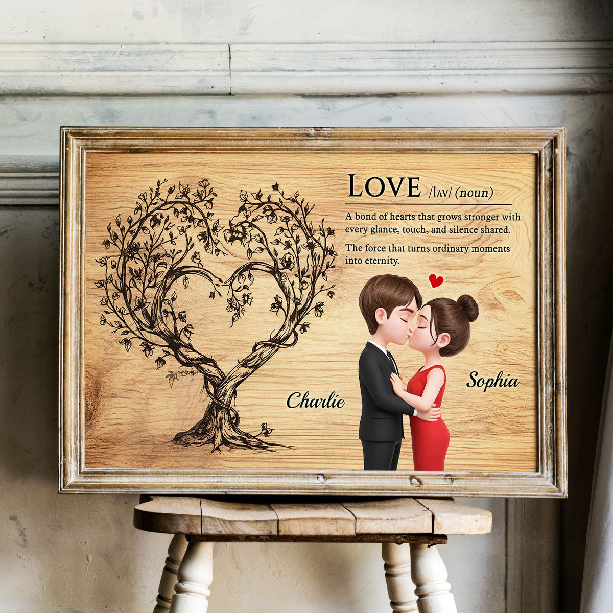 Love Definition Wall Decor - Personalized Poster - Anniversary, Valentine's Day Gift, Gift For Him, Gift For Her