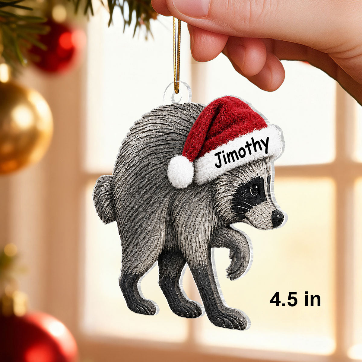 Trending Viral Jimothy Raccoon Acrylic Ornament - Trending 2026 Keep Sake