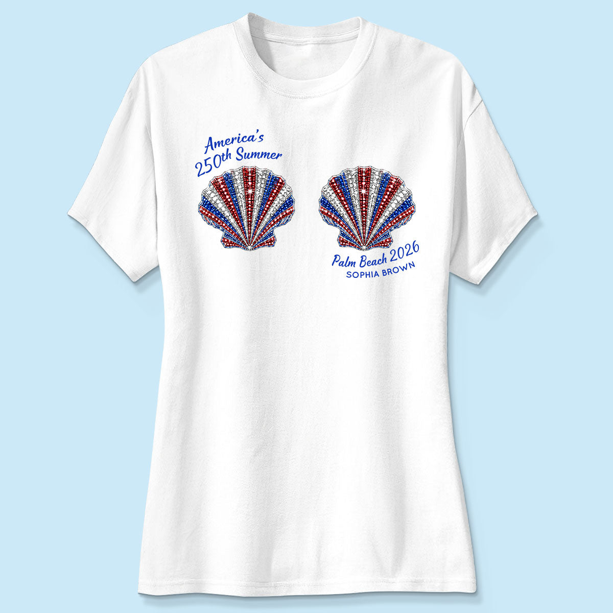 Mermaid America's 250th Summer - Personalized Shirt - Gift For Girl, Women, Besties