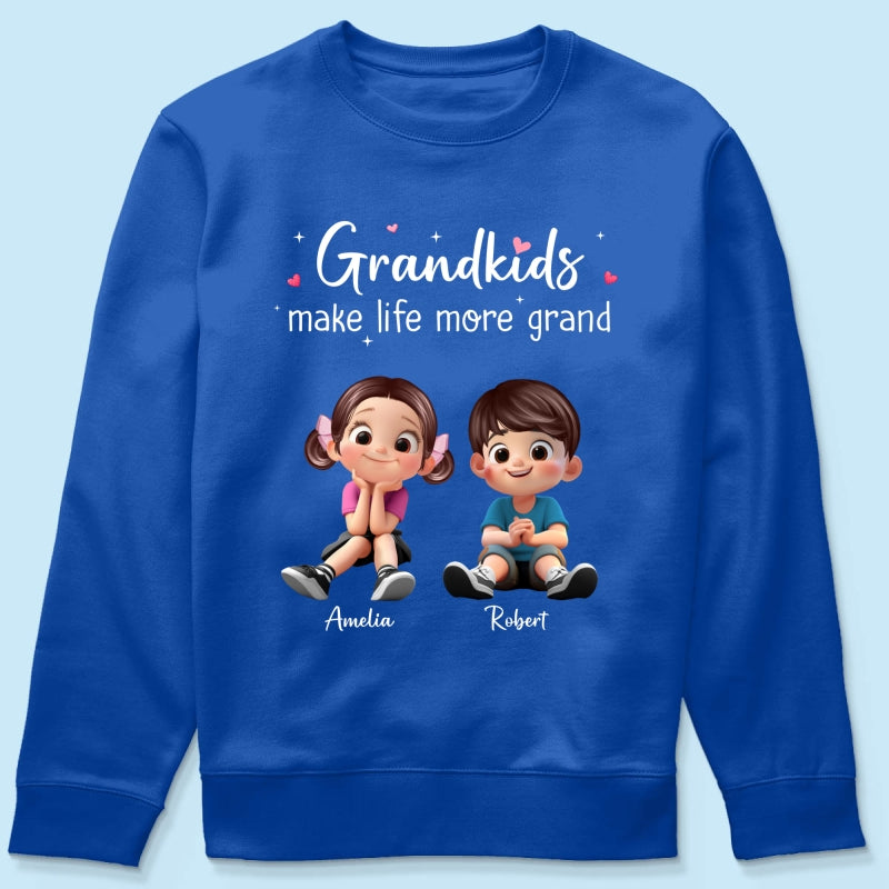 The Greatest Gift You Ever Know Cute Cartoon Kids - Personalized Shirt - Gift For Grandma