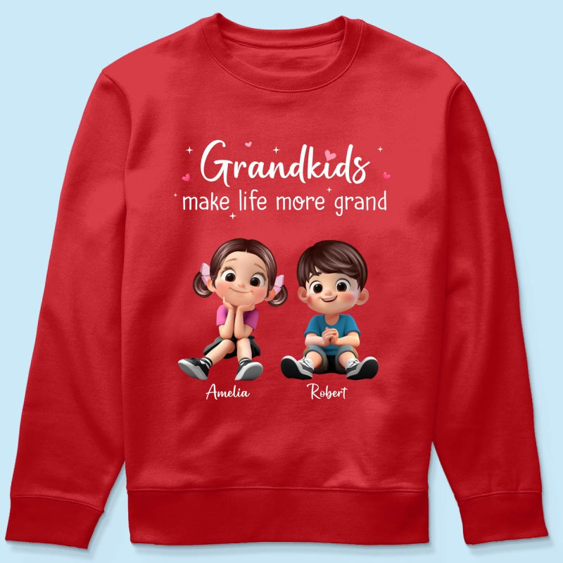 The Greatest Gift You Ever Know Cute Cartoon Kids - Personalized Shirt - Gift For Grandma