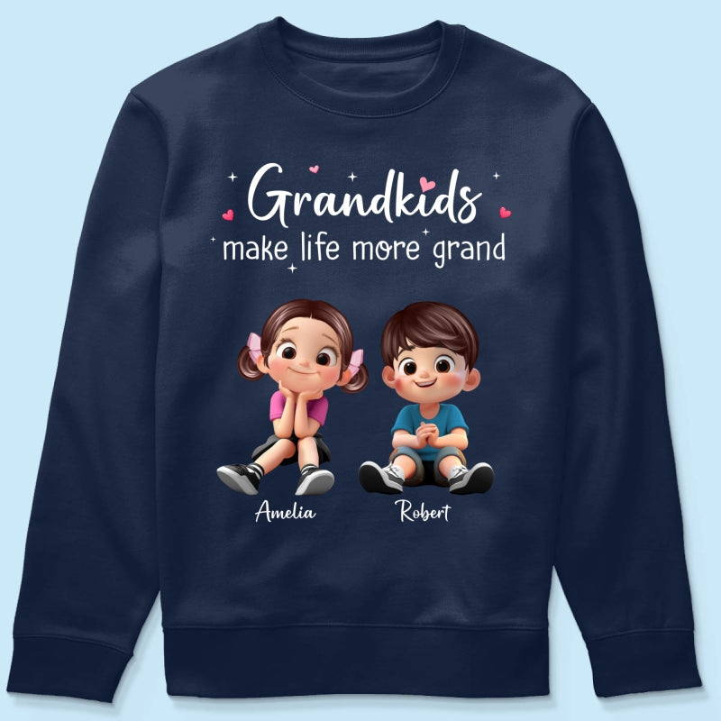 The Greatest Gift You Ever Know Cute Cartoon Kids - Personalized Shirt - Gift For Grandma