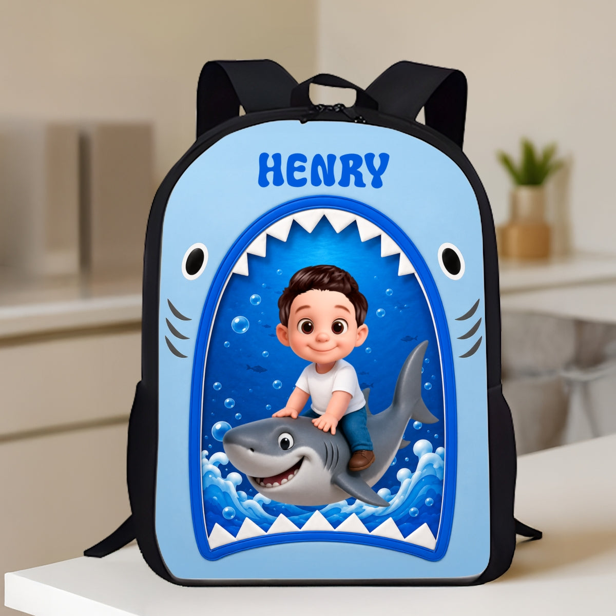 Baby Shark For Boys Girls - Personalized Backpack - Back to School Backpack for Kids