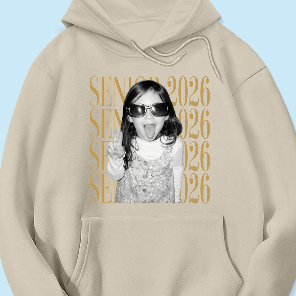 Retro Vintage Photo And Year Senior - Personalized Shirt - Custom Graduate Picture Shirt, Graduation Gift, Family Matching Shirt Graduation Party Celebration