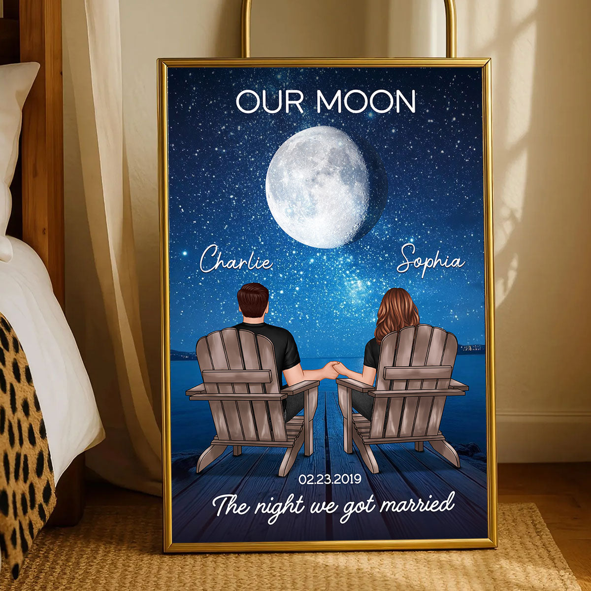 Couple We Got This Custom Moon Phase by Date - Personalized Poster - Sentimental Valentine's Day Gift for Her, for Him