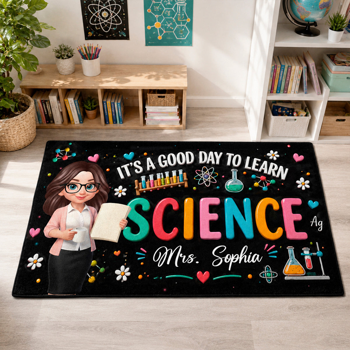 It's A Good Day To Learn Science - Personalized Doormat - Back To School Gift For Teacher, Classroom Decor