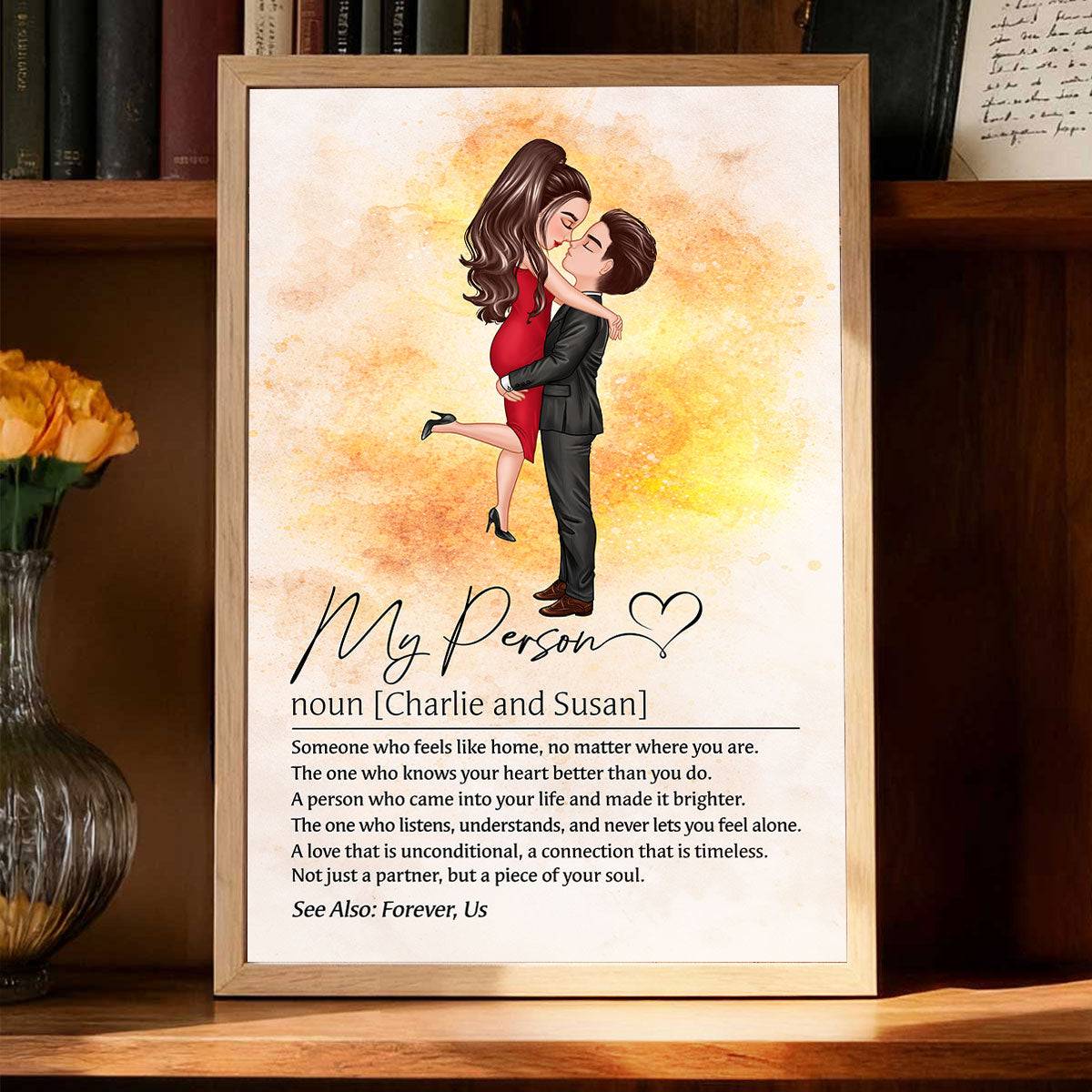 My Person Definition - Personalized Poster - Gift for Couple