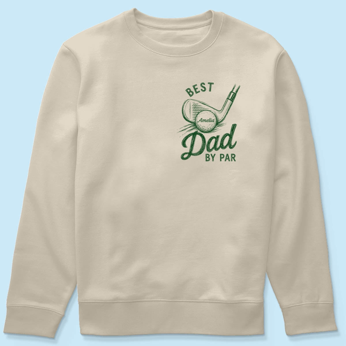 Best Dad By Par Golf Lover - Personalized Shirt - Father's Day Gift for Dad, Husband