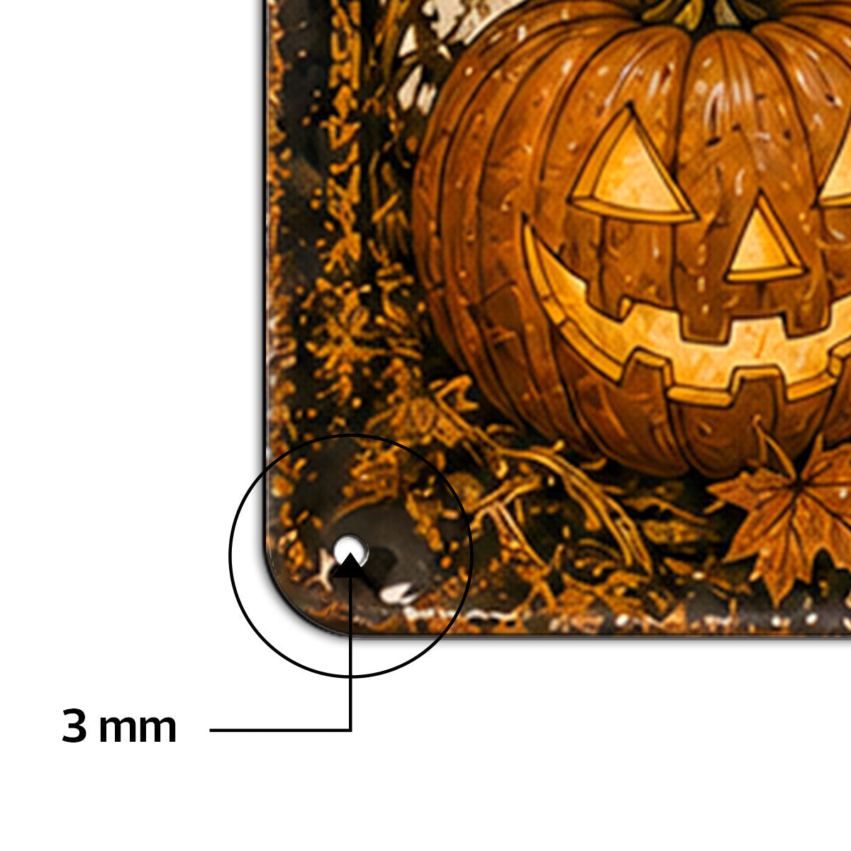 Happy Place Halloween Couple - Personalized Metal Sign - Halloween Gift For Him, Her