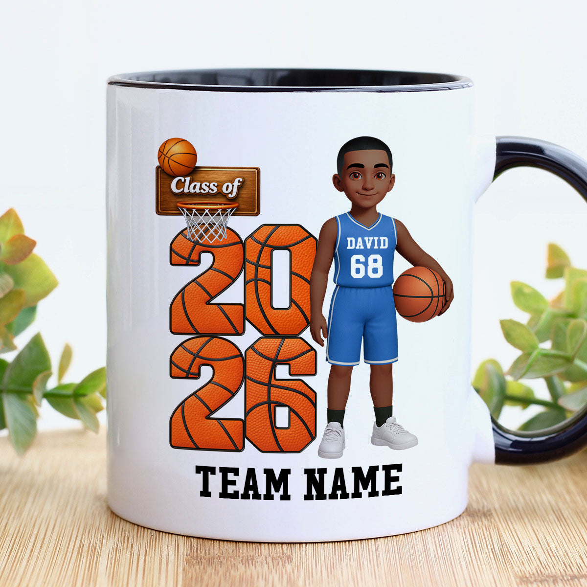 Basketball Senior Class Of 2026 2027 - Personalized Mug - Graduation Keepsake For Son, Daughter