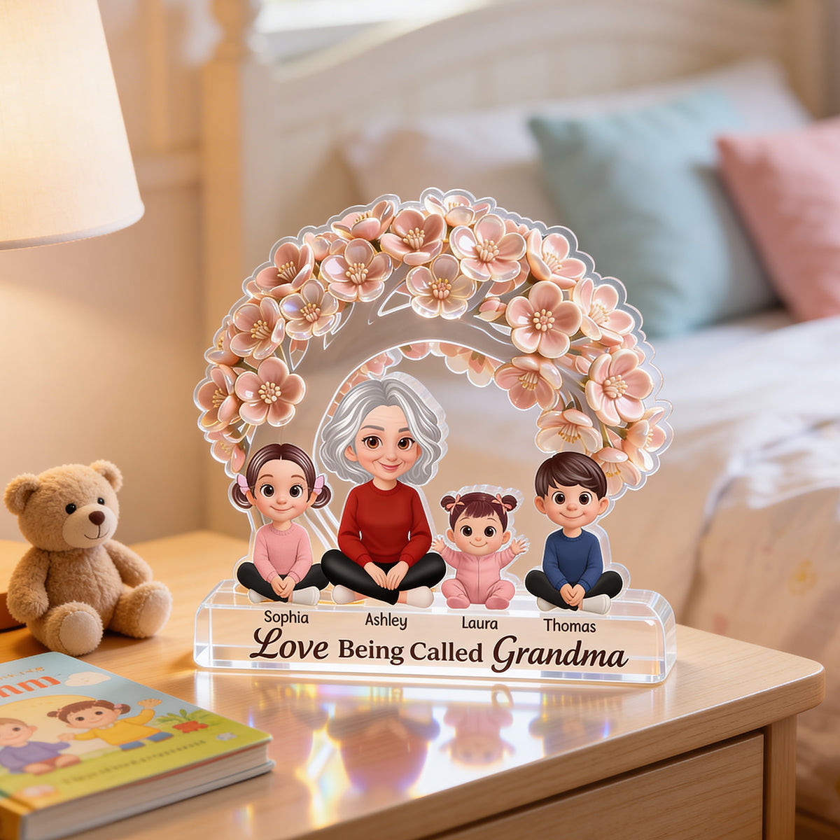 Love Being Called Grandma - Personalized Acrylic Block Plaque - Mother's Day Gift for Grandma, Mom, Wife