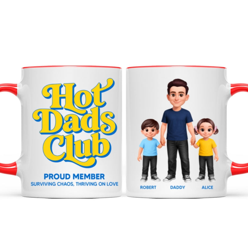 Hot Dads Club - Personalized Mug - Funny Father's Day Gift For Dad, Husband