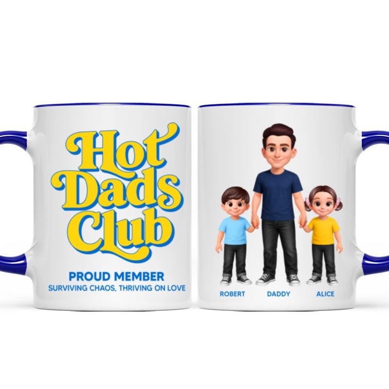 Hot Dads Club - Personalized Mug - Funny Father's Day Gift For Dad, Husband