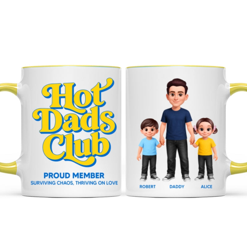 Hot Dads Club - Personalized Mug - Funny Father's Day Gift For Dad, Husband