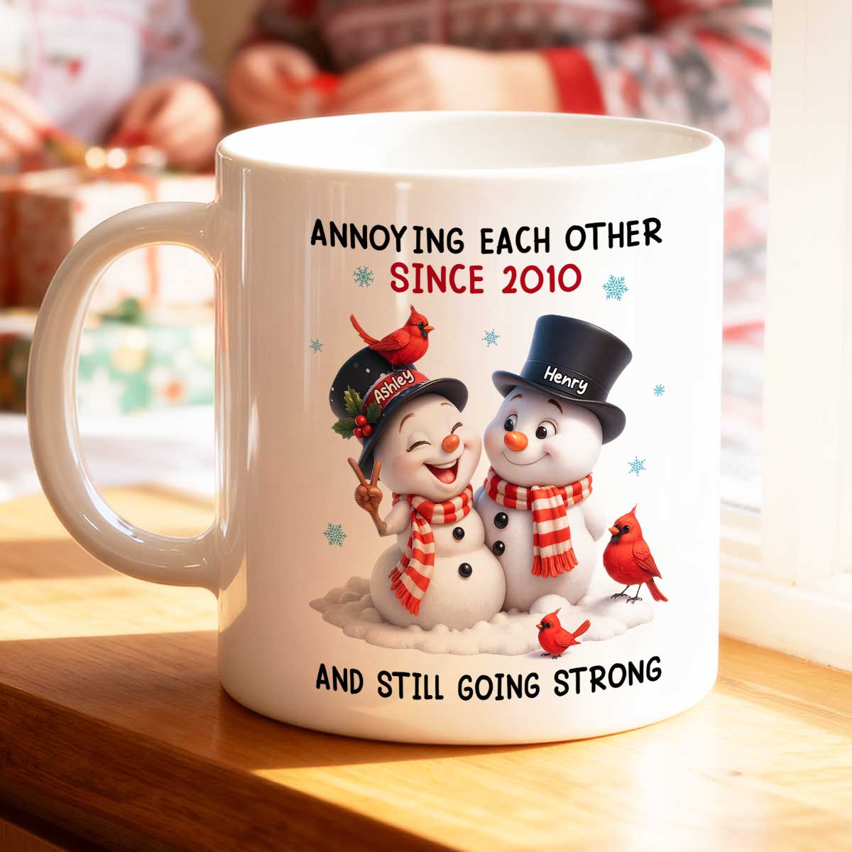 I Smile Because You're My Husband - Personalized Mug - Funny Christmas Gift for him, Gift for her
