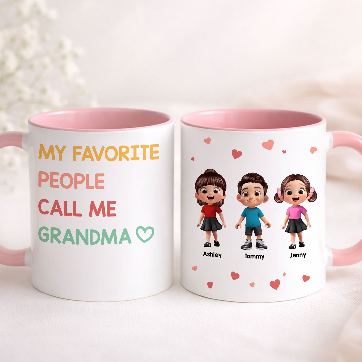 My Favorite People Call Me Grandma - Personalized Mug - Sentimental Gift for Grandma