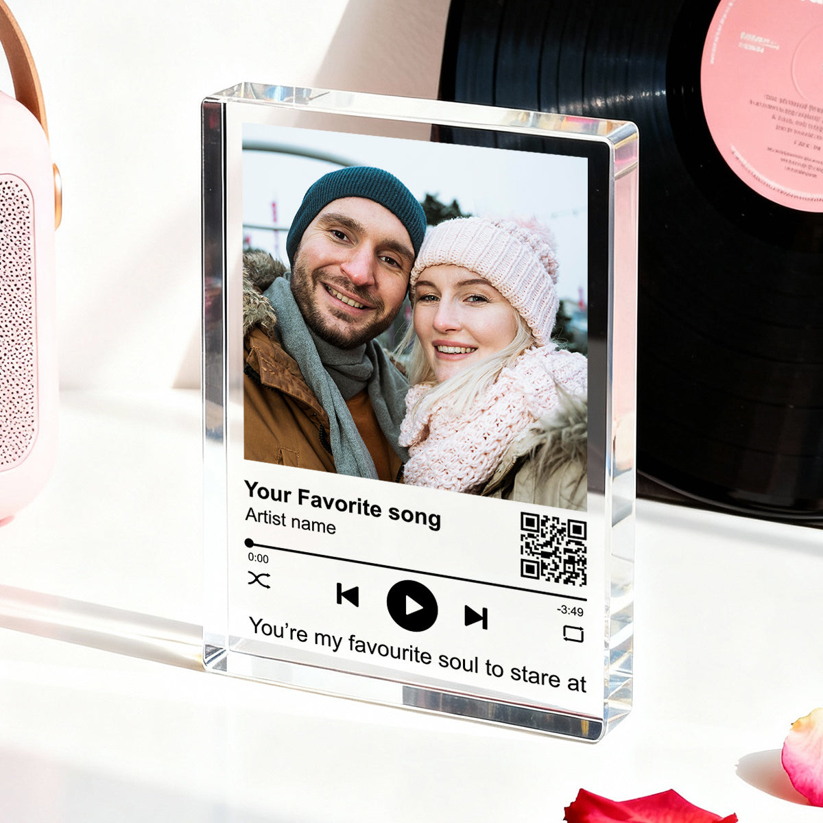 Custom Your Favorite Song - Personalized Acrylic Block Plaque -Sentimental Valentine's Day Gift for her, for him