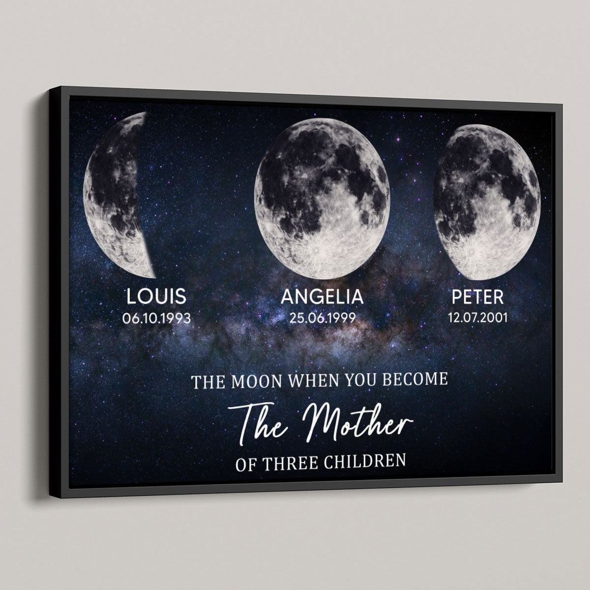 Mom Sky Moon Phase - Personalized Poster - Sentimental Mother's Day Gift for Mom