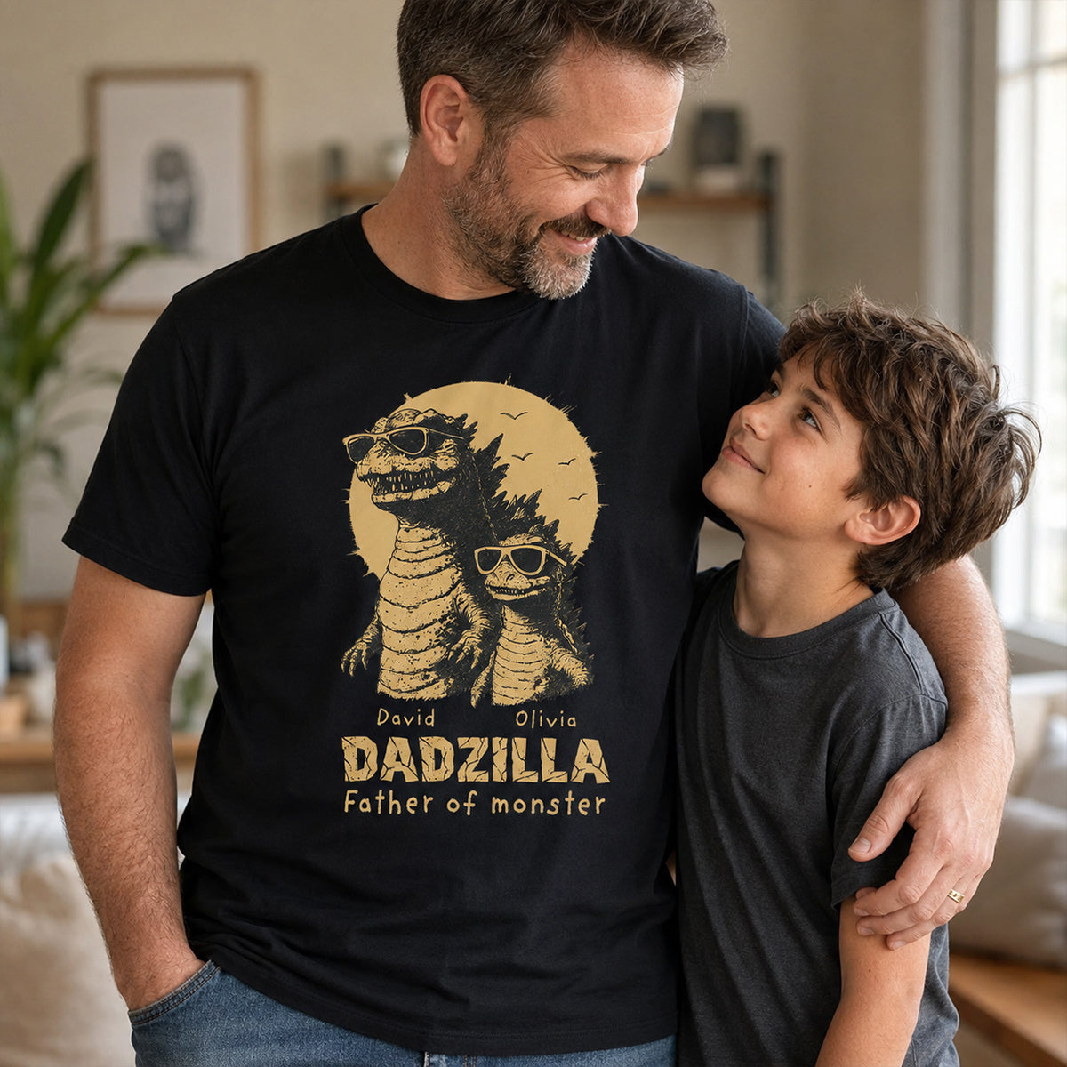 Father of Monsters - Personalized Shirt - Funny Father's Day Gift for Dad, Papa, Husband
