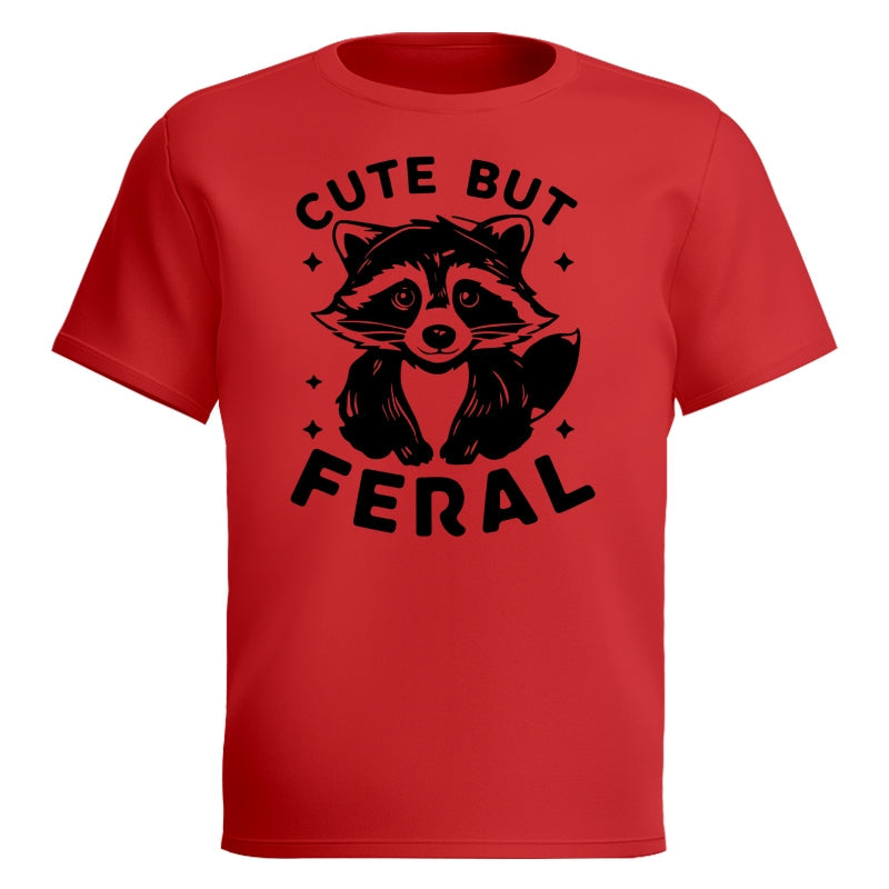 Cute But Feral Raccoon Funny Shirt For Kid