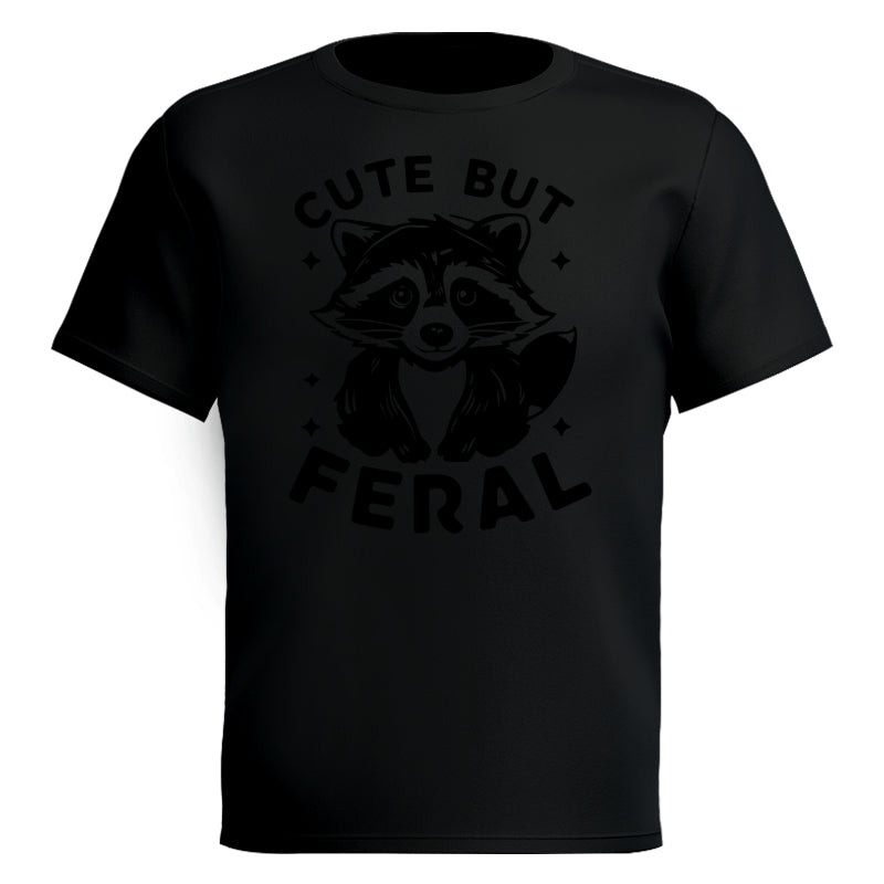 Cute But Feral Raccoon Funny Shirt For Kid