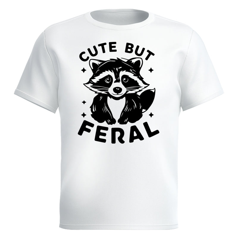 Cute But Feral Raccoon Funny Shirt For Kid