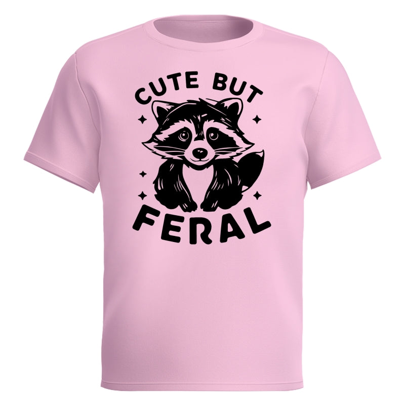 Cute But Feral Raccoon Funny Shirt For Kid