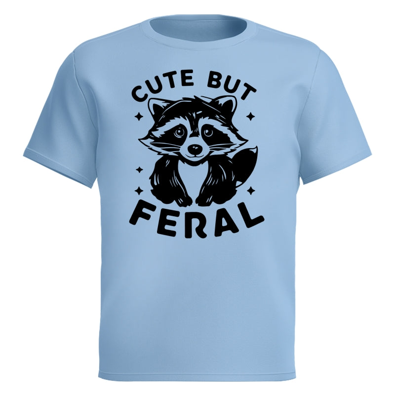 Cute But Feral Raccoon Funny Shirt For Kid