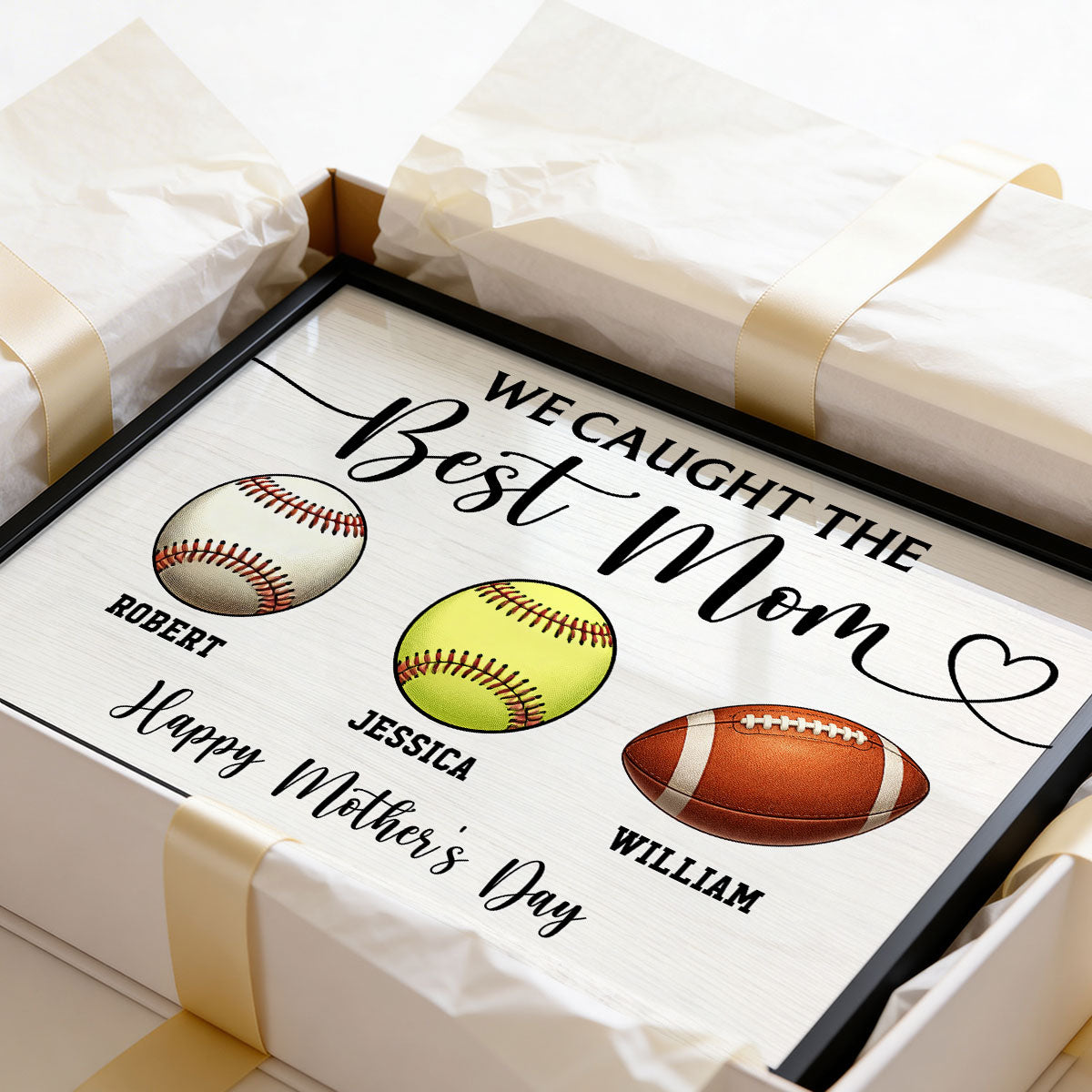 We Caught The Best Mom Sport Mom - Personalized Poster - Mother's Day Gift For Mom, Wife