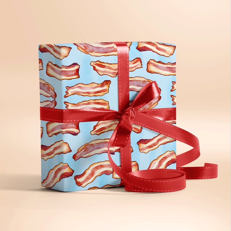 Bacon Sizzle Gift Wrapping Paper